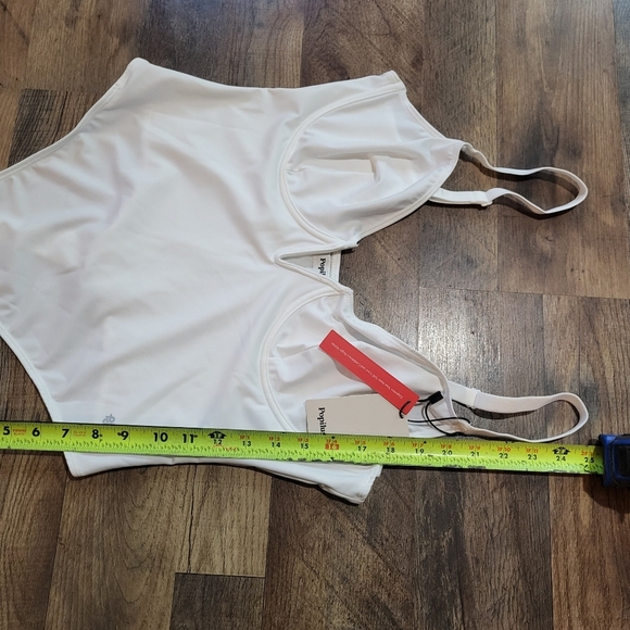 Popilush Women's White Deep V Shapewear Tummy Control Corset Bodysuit Size XL - Picture 7 of 10